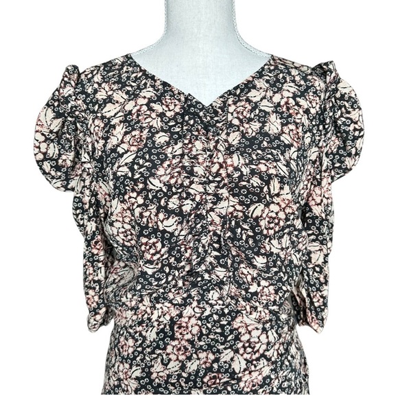 ISABEL MARANT Ruched Floral Mini Dress NWOT - Picture 13 of 17